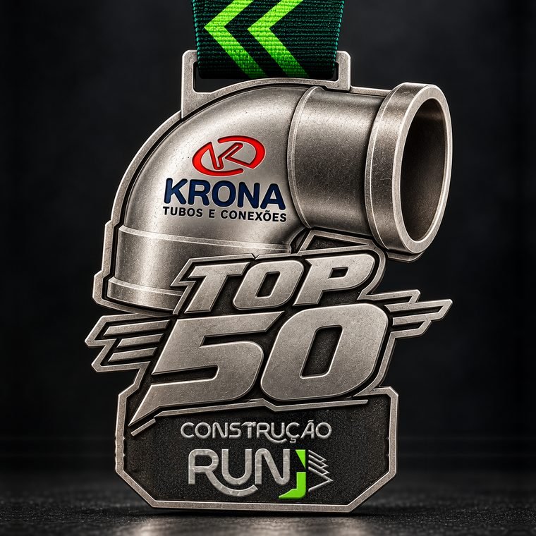 Medalha Top 50 em formato de conexão